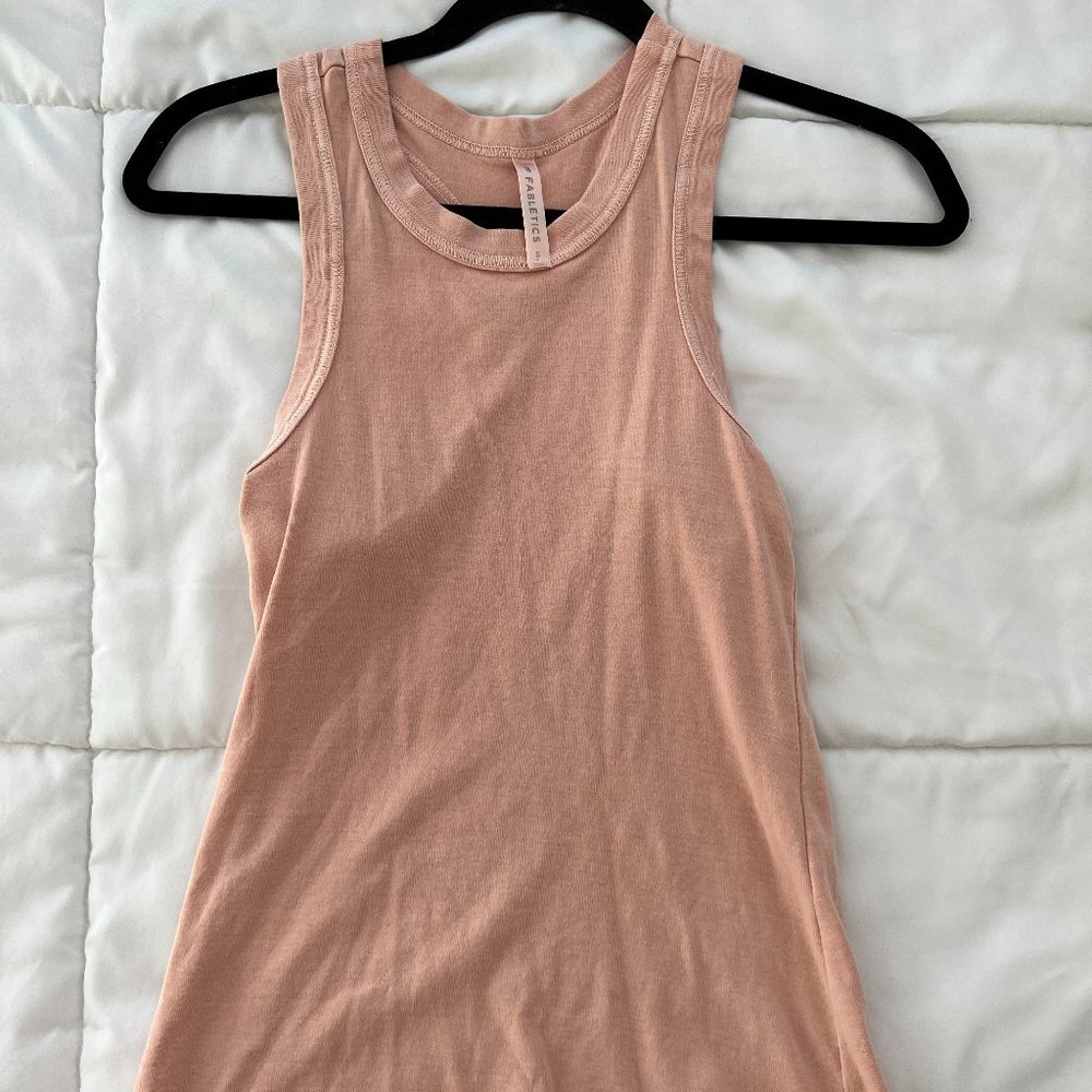 Fabletics Tinsley Racerback Tank in Dusty Rosette